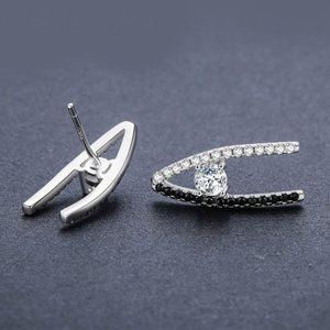 925 Sterling Silver Fashion Stud Small Earrings for Women, F277